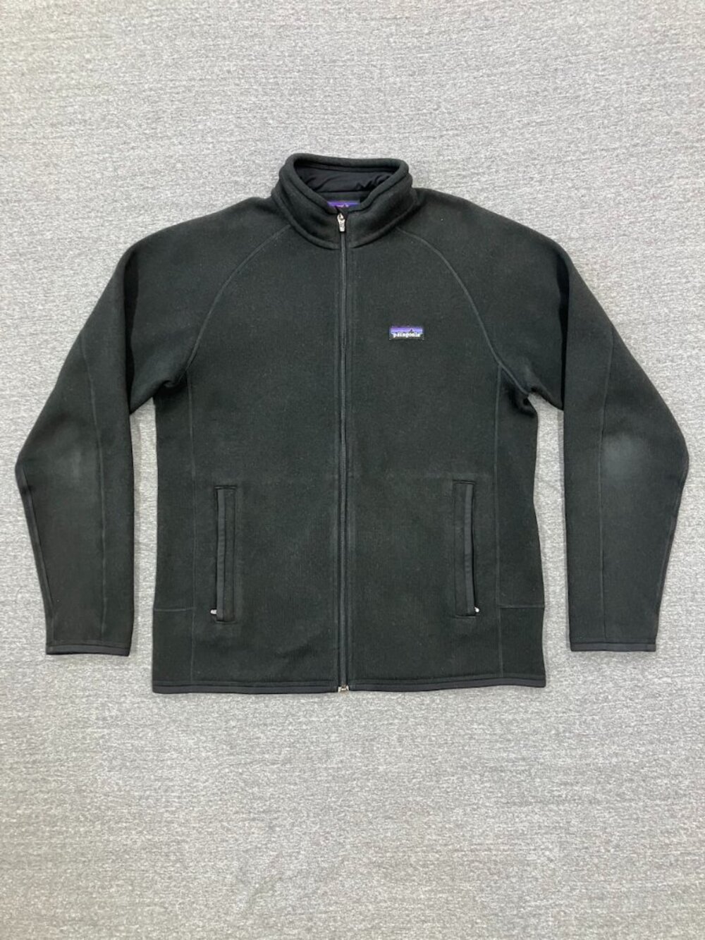 Patagonia Better Sweater Fleece Jacket Full Zip Men's M Black Warm Good Used